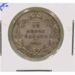 KEY DATE 1911 GV 10 CENT COIN 1ST YEAR ISSUED