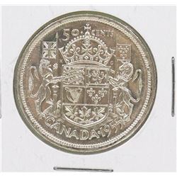 1955 CANADIAN QE II 50 CENT COIN