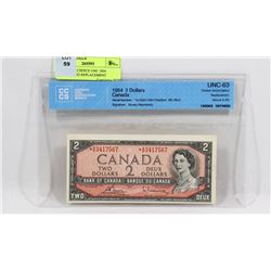 CERTIFIED CHOICE UNC 1954 ASTRISK A/G REPLACEMENT