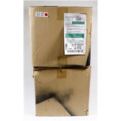 2 BOXES OF LATEX POWDERED WHITE SURGICAL GLOVES