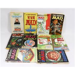 LOT OF 10 COLLECTOR MAD BOOKS.