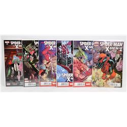 SPIDER-MAN AND THE X-MEN #1 - 6 COMICS