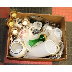 BOX OF ESTATE ITEMS INCL. ROYAL