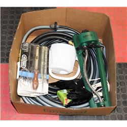 LARGE BOX OF GARDENING SUPPLIES &