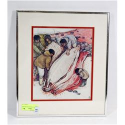 FLENSING A WALRUS PICTURE WITH STORY