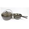 Image 1 : CAST IRON COOKING LOT.