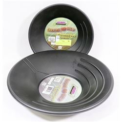 SET OF 10" & 14" PROSPECTING GOLD PANS FOR GOLD