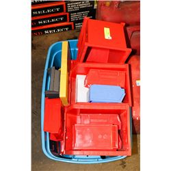 LOT OF NUMEROUS SIZE PARTS BINS