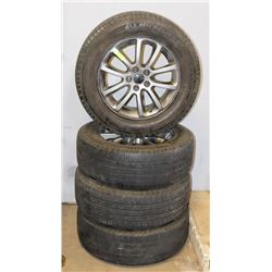 LOT OF 4 P245/60/R18 MICHELIN SENSORS AND RIMS