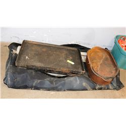 LOT OF CAST IRON POT, PAN AND FRIDDLES