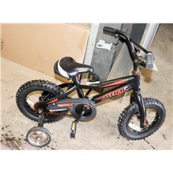 RALEIGH KIDS BIKE WITH TRAINING WHEELS