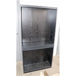 6FT TALL BLACK BOOK CASE