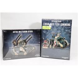 LOT OF 2 WARHAMMER 40,000, LEMAN RUSS TECH-COMMAND