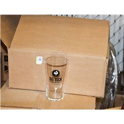 CASE OF 24 BIG ROCK BEER GLASSES
