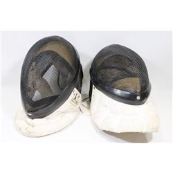 VINTAGE FENCING HELMET MASKS LOT OF  2