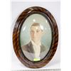 Image 1 : CONVEX ANTIQUE BUBBLE GLASS FRAMED PICTURE