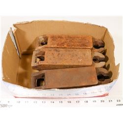 LOT OF 6 ANTIQUE WINDOW WEIGHTS