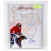 Image 1 : MONTREAL CANADIENS ANDY MOOG SIGNED 10X14