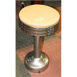 VINTAGE DINER CHROME SPRING LOADED STOOL