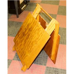 UNIQUE FOLDING WOOD TABLE