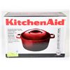 Image 1 : NEW 3.5 QT/3.3L KITCHEN AID COVERED ROUND DUTCH
