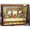 Image 1 : LAST SUPPER FRAMED PICTURE.