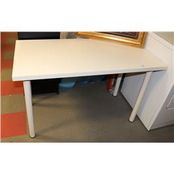 ALL WHITE UTILITY ROOM TABLE.