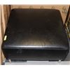 Image 1 : GENUINE LEATHER OTTOMAN 16"H X 31"W X 31"L