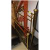 Image 1 : SINGLE BRASS BED HEADBOARD AND FOOTBOARD