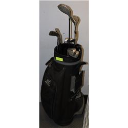 EXECUTIVE SPALDING CLUBS WITH JAZZ GOLF BAG