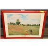 Image 1 : CLAUDE MONET POPPYFIELD 1873 PRINT 27 X 35 1/2