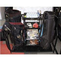 GOLF CLUB STORAGE RACK - ALL METAL, 5