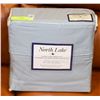 Image 1 : NEW NORTH LAKE BLUE 300 THREAD COUNT QUEEN SIZE