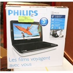 PHILIPS PORTABLE DVD PLAYER 9" WIDESCREEN