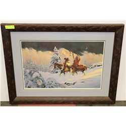 FRAMED ARTWORK 439/2200 SIGNED BY ARTIST