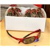 Image 1 : BOX OF RED OAKLEY STYLE SUNGLASSES BLACK LENSE