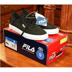 NEW FILA MEN'S SIZE 9 BLACK AND WHITE SHOES