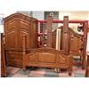Image 4 : WOOD QUEEN BEDROOM SUITE INCL 7 DRAWER DRESSER