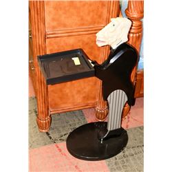 BUTLER FIGURAL STAND.