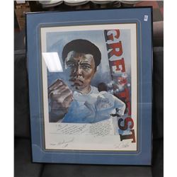 AUTOGRAPHED MOHAMMED ALI LIMITED EDITION 298/300