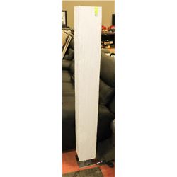 WHITE FABRIC/METAL FLOOR STANDING LAMP