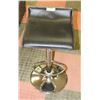HYDRAULIC LEATHER CHAIR W/FOOT REST &