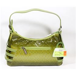 GREEN PRINCESS FLORENCE SNAKE SKIN STYLE PURSE