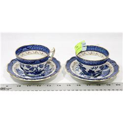 SET OF 2  REAL OLD WILLOW MADE BY BOOTHS IN