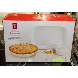 NEW 10 PIECE PRESIDENTS CHOICE STONE WARE