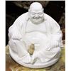 Image 1 : WHITE BUDDHA FIGURE 8" TALL X 9" WIDE