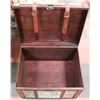 Image 3 : VINTAGE STYLE ATLAS TRUNK, 27.5"X21"X18".