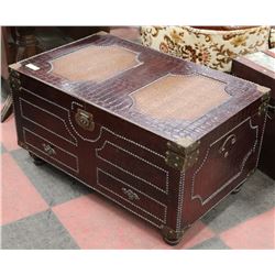 ORNATE CHEST, 36"X22"X20".