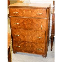 ANTIQUE 4 DRAWER DRESSER, 32"X19"X45.5"