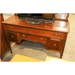 WOOD VINTAGE DINING HUTCH, 56"X21"X50"